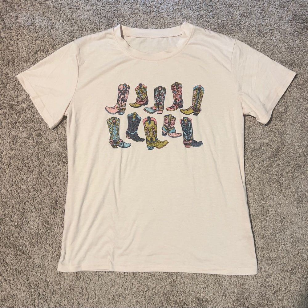 Cowgirl Boot Graphic T-Shirt